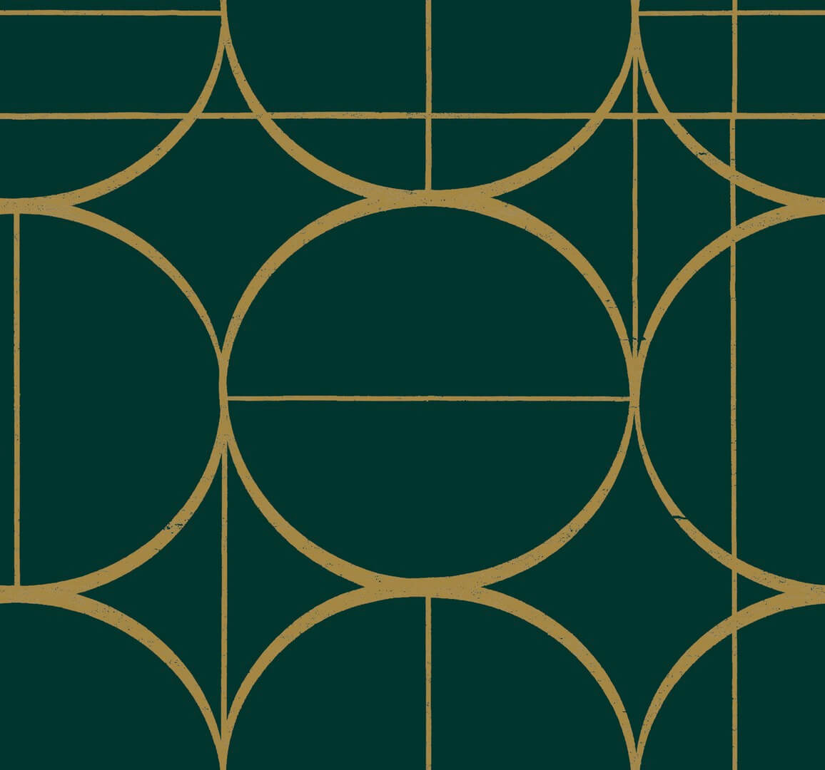 Tapeta okręgi w stylu Art Deco York Wallcoverings MD7203 Sun Circles Modern Metals 2