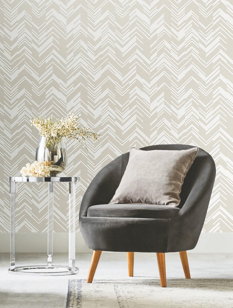 Tapeta nowoczesna jodełka York Wallcoverings MD7222 Polished Chevron Modern Metals 2