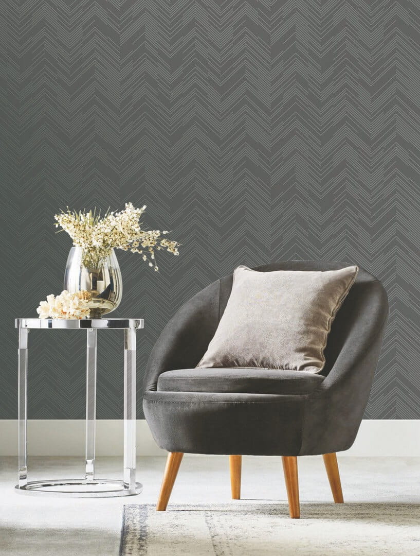 Tapeta nowoczesna jodełka York Wallcoverings MD7226 Polished Chevron Modern Metals 2
