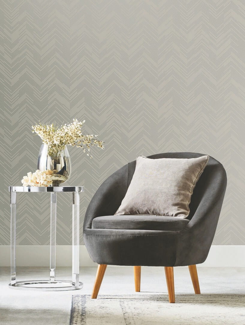 Tapeta nowoczesna jodełka York Wallcoverings MD7227 Polished Chevron Modern Metals 2