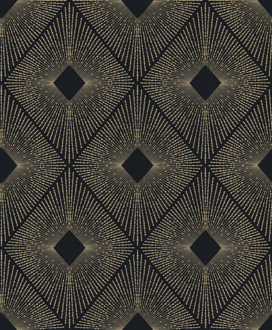 Tapeta romby w stylu Art Deco York Wallcoverings NW3593 Harlowe Modern Metals 2
