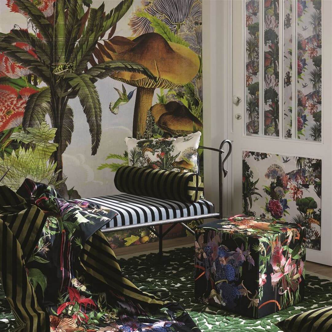 Mural egzotyczny ogród Christian Lacroix PCL7022/01 Jardin Des Reves Panoramic Lacroix Stravaganza