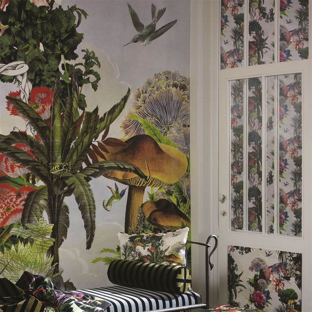 Mural egzotyczny ogród Christian Lacroix PCL7022/01 Jardin Des Reves Panoramic Lacroix Stravaganza