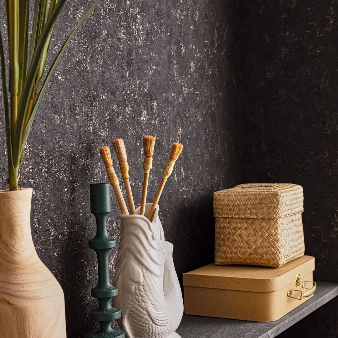 Tapeta jak beton Caselio BTO 101499390 Uni Metallized Beton 2