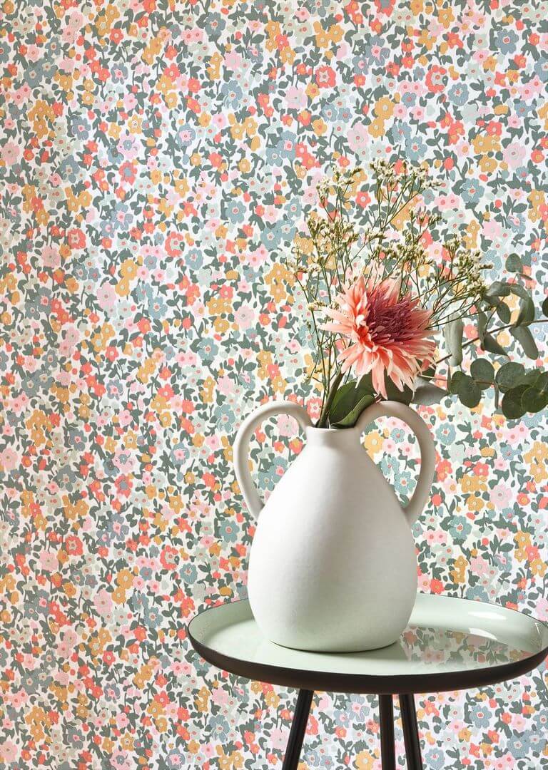 Tapeta kwiatki Casadeco FLOM 89216424 Pansy Flower Market