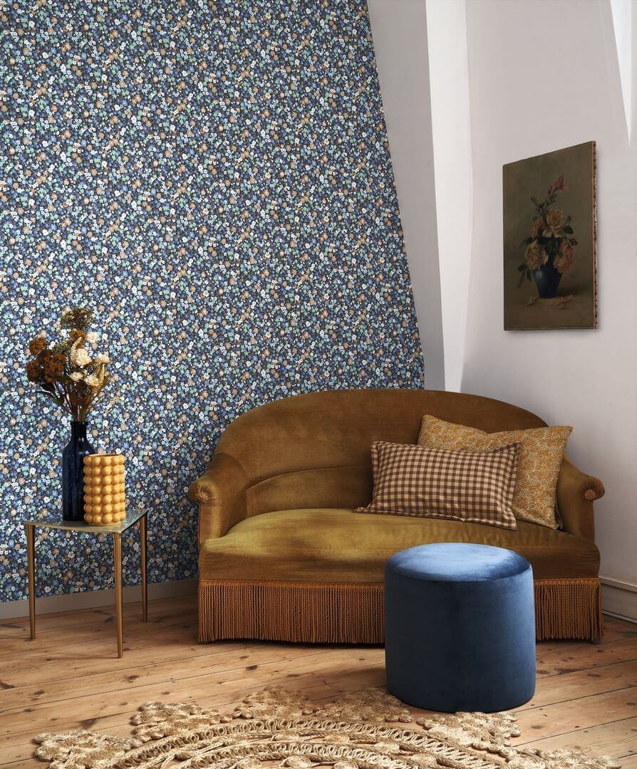 Tapeta kwiatki Casadeco FLOM 89216518 Pansy Flower Market