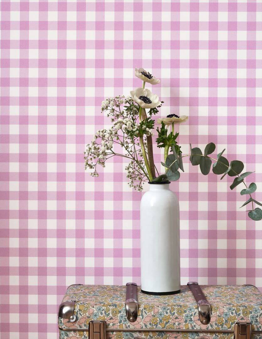 Tapeta kratka Vichy Casadeco FLOM 89261327 Vichy Flower Market