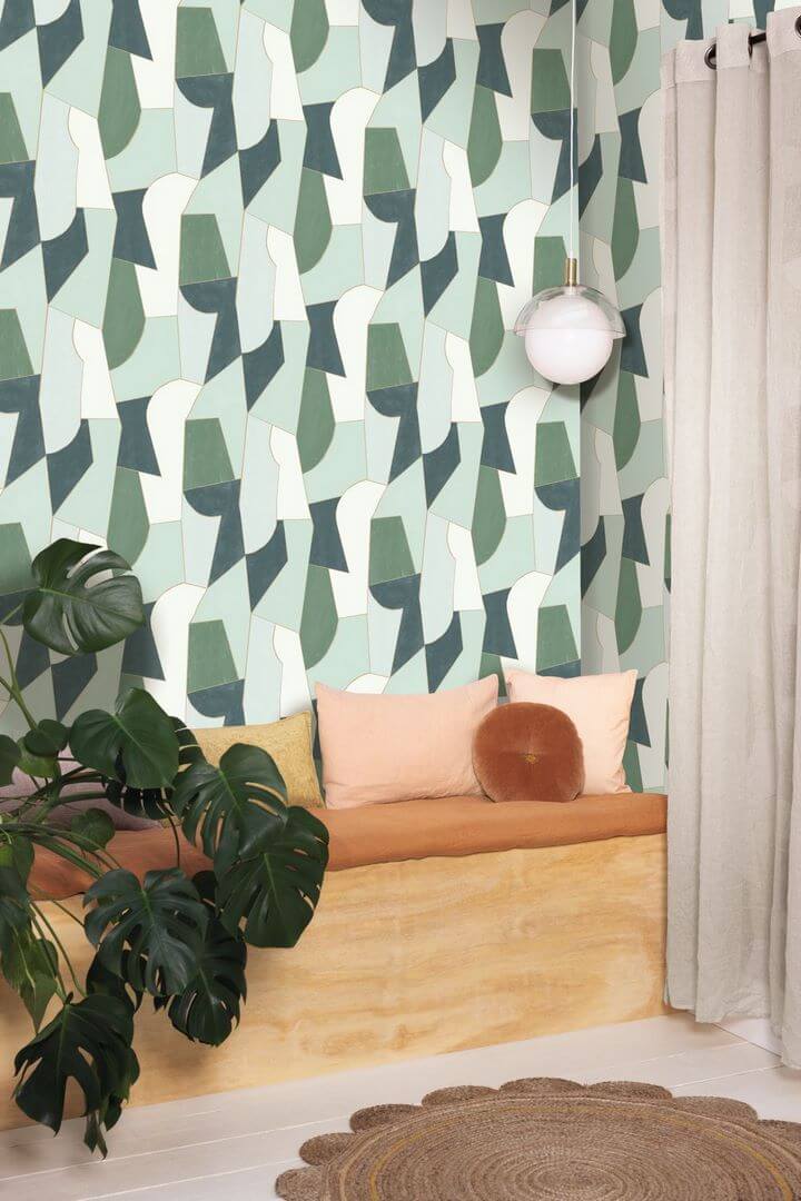 Tapeta geometryczna abstrakcyjna Caselio 104517020 Etoffe XXL