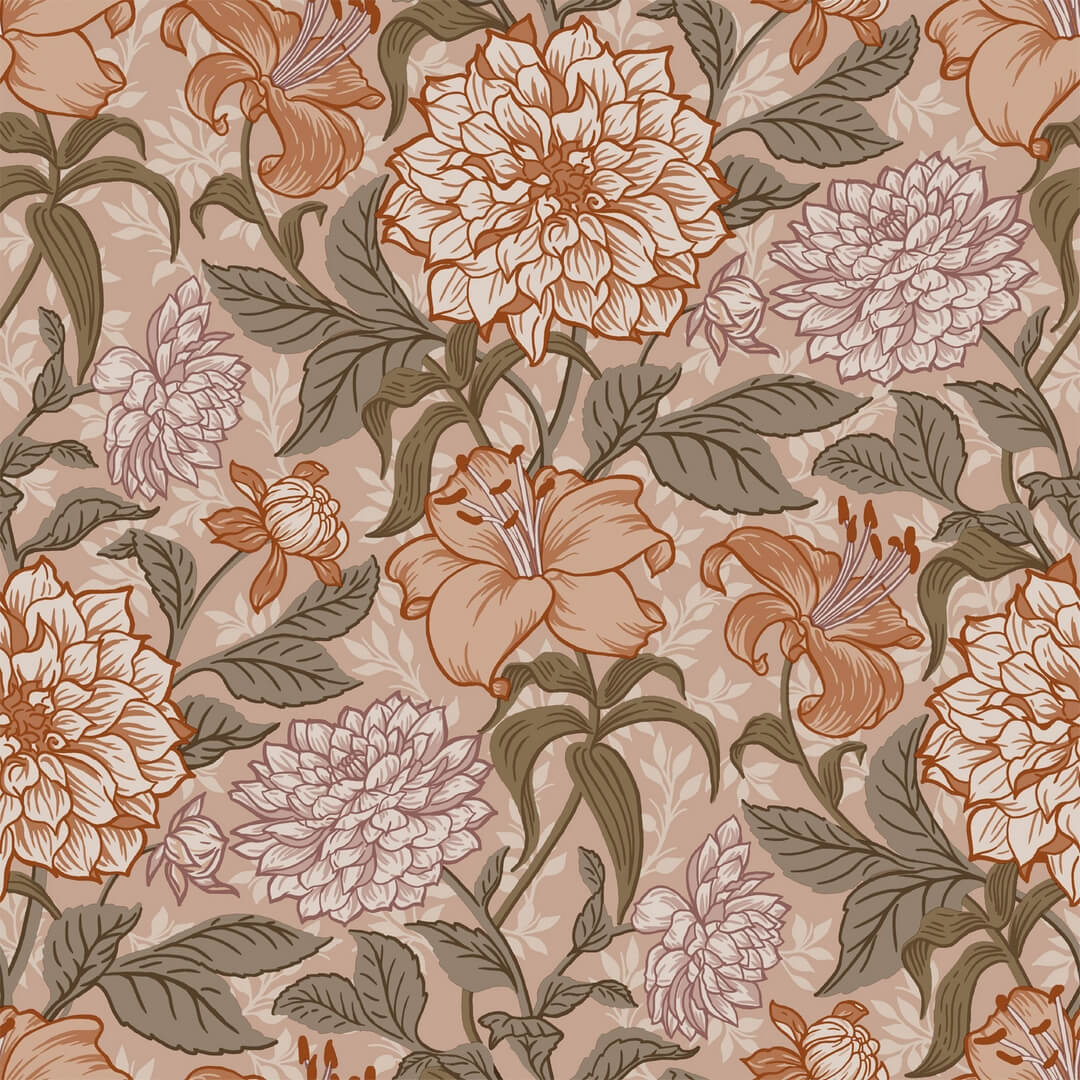 Tapeta florystyczna vintage Esta Home 139380 Vintage Flowers