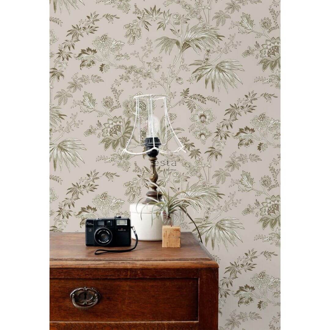 Tapeta roślinne pnącza Esta Home 139401 Vintage Flowers