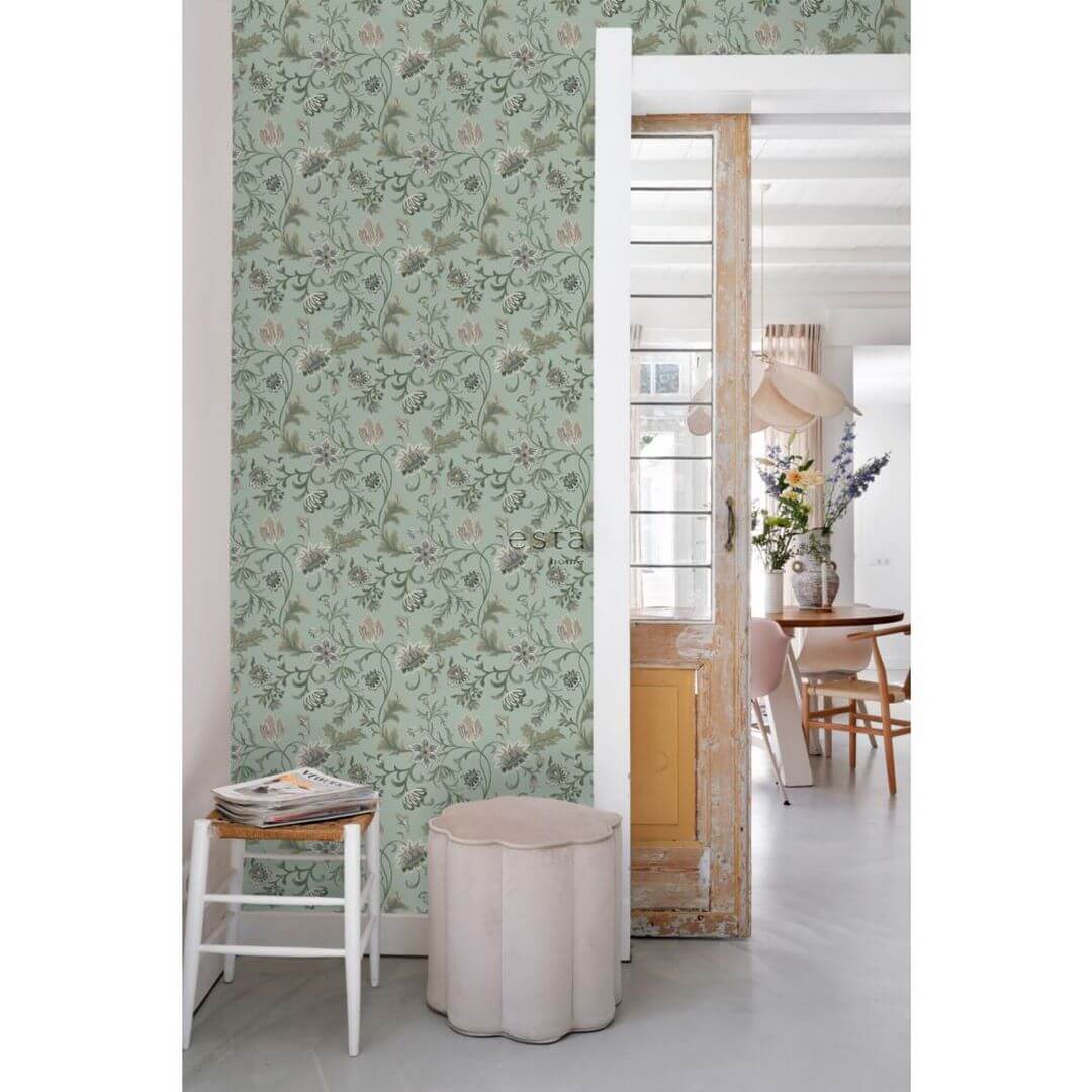 Tapeta roślinne pnącza vintage Esta Home 139413 Vintage Flowers