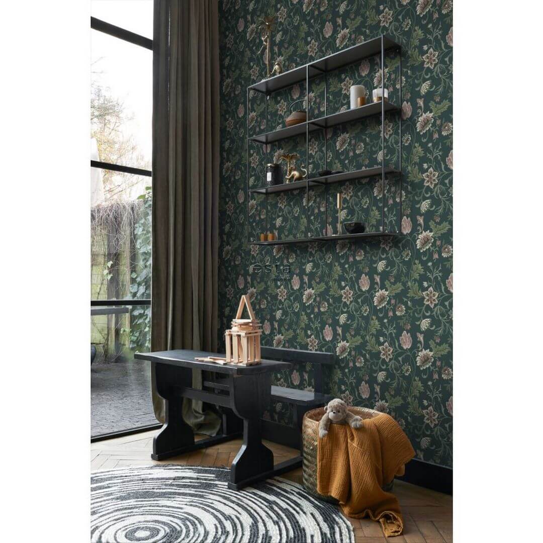 Tapeta roślinne pnącza vintage Esta Home 139415 Vintage Flowers