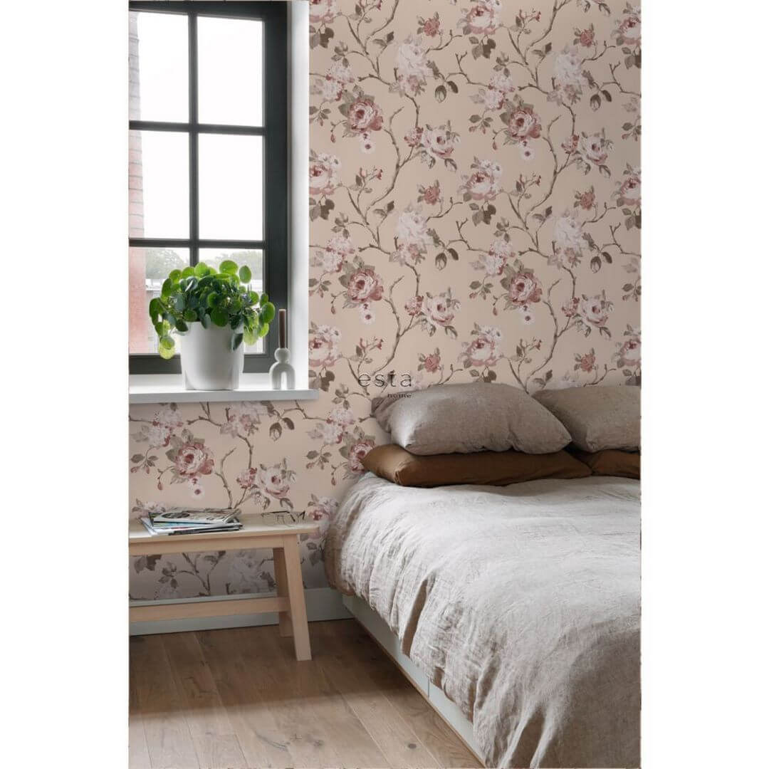 Tapeta kwiaty vintage Esta Home 139476 Vintage Flowers