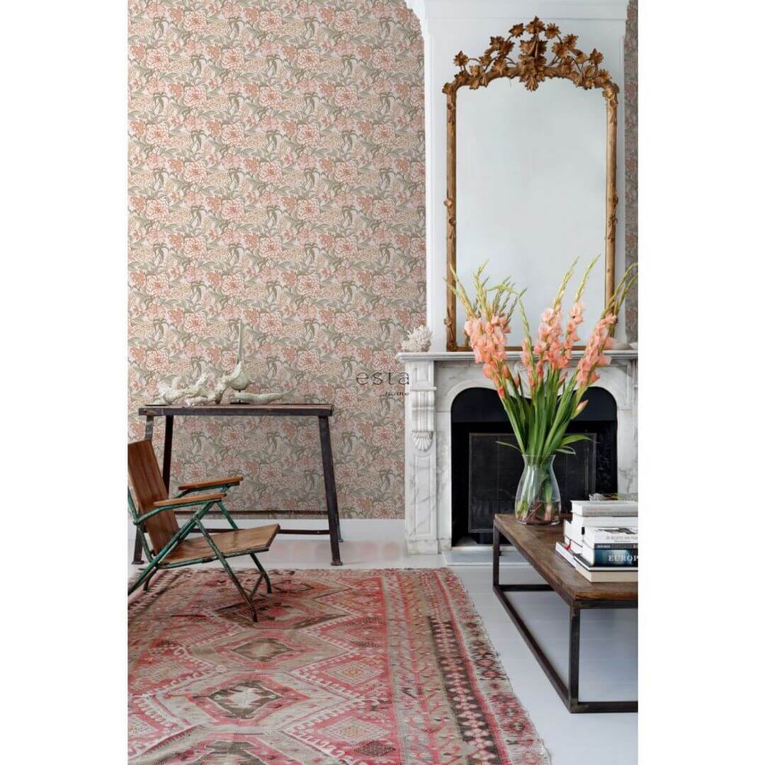 Tapeta florystyczna vintage Esta Home 139479 Vintage Flowers