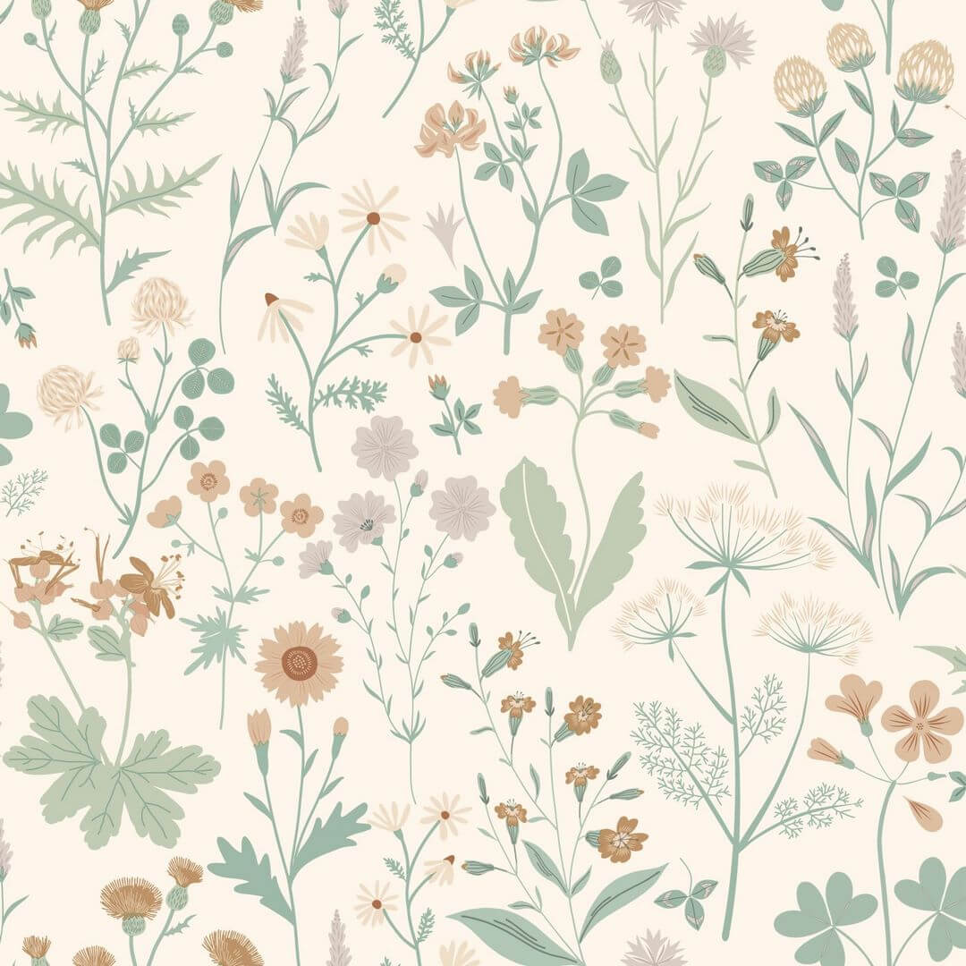 Tapeta łąka Esta Home 139481 Vintage Flowers