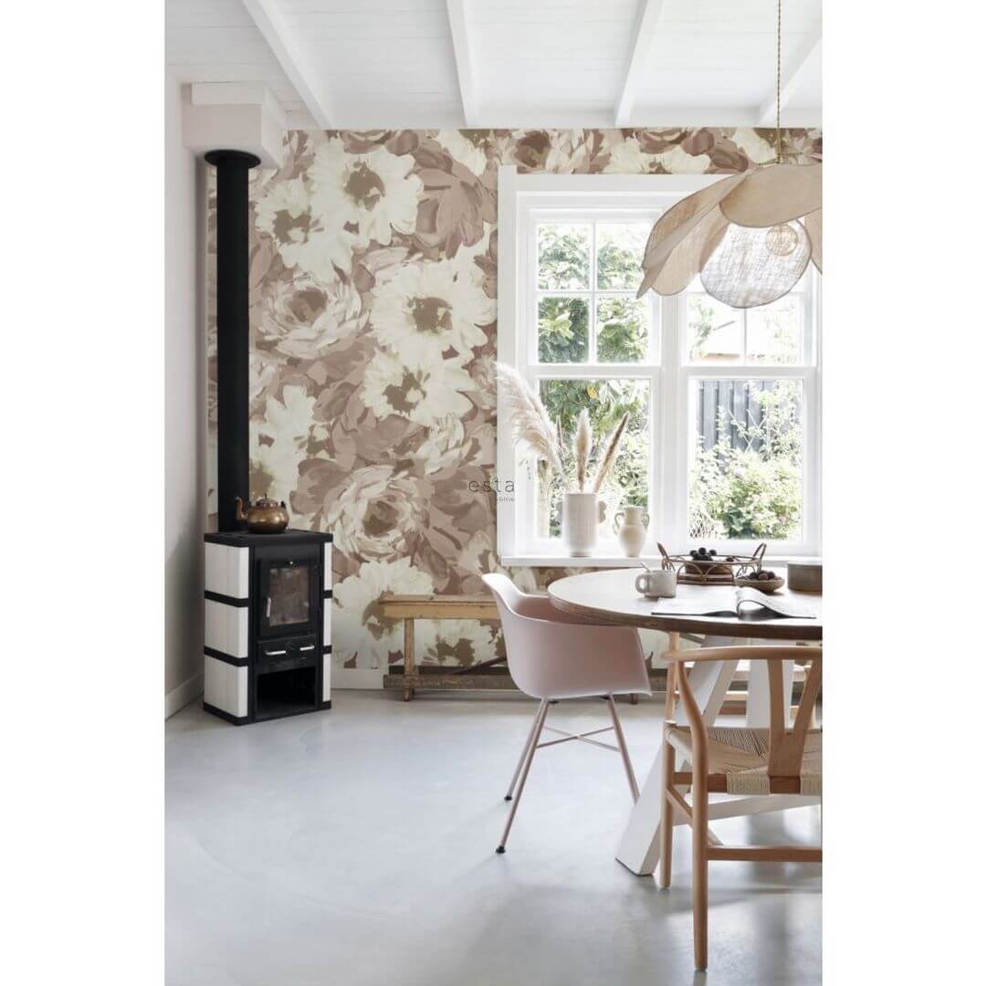 Mural kwiaty Esta Home 159209 Vintage Flowers