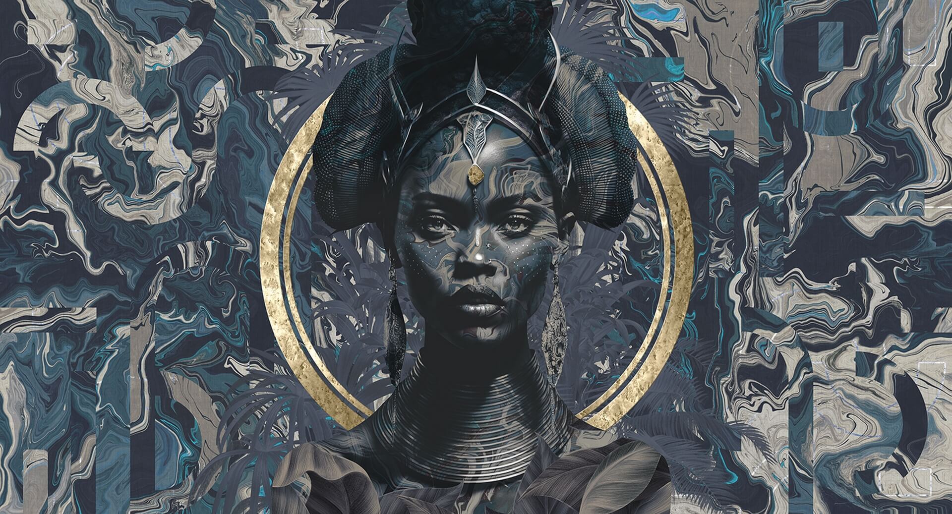 Fototapeta królowa Afryki Muance MU14002 Nefertari Dusk