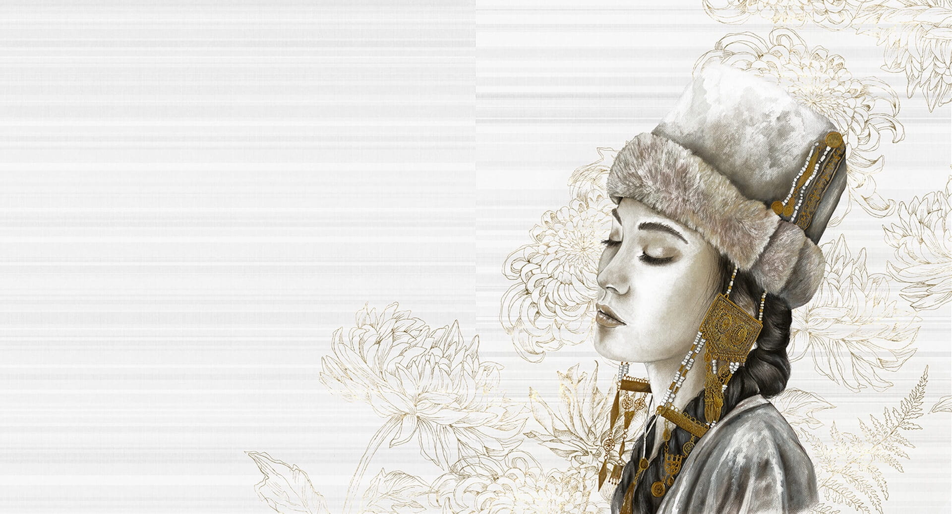 Fototapeta mongolska księżniczka Muance MU14025 Gobi Princess Dusk
