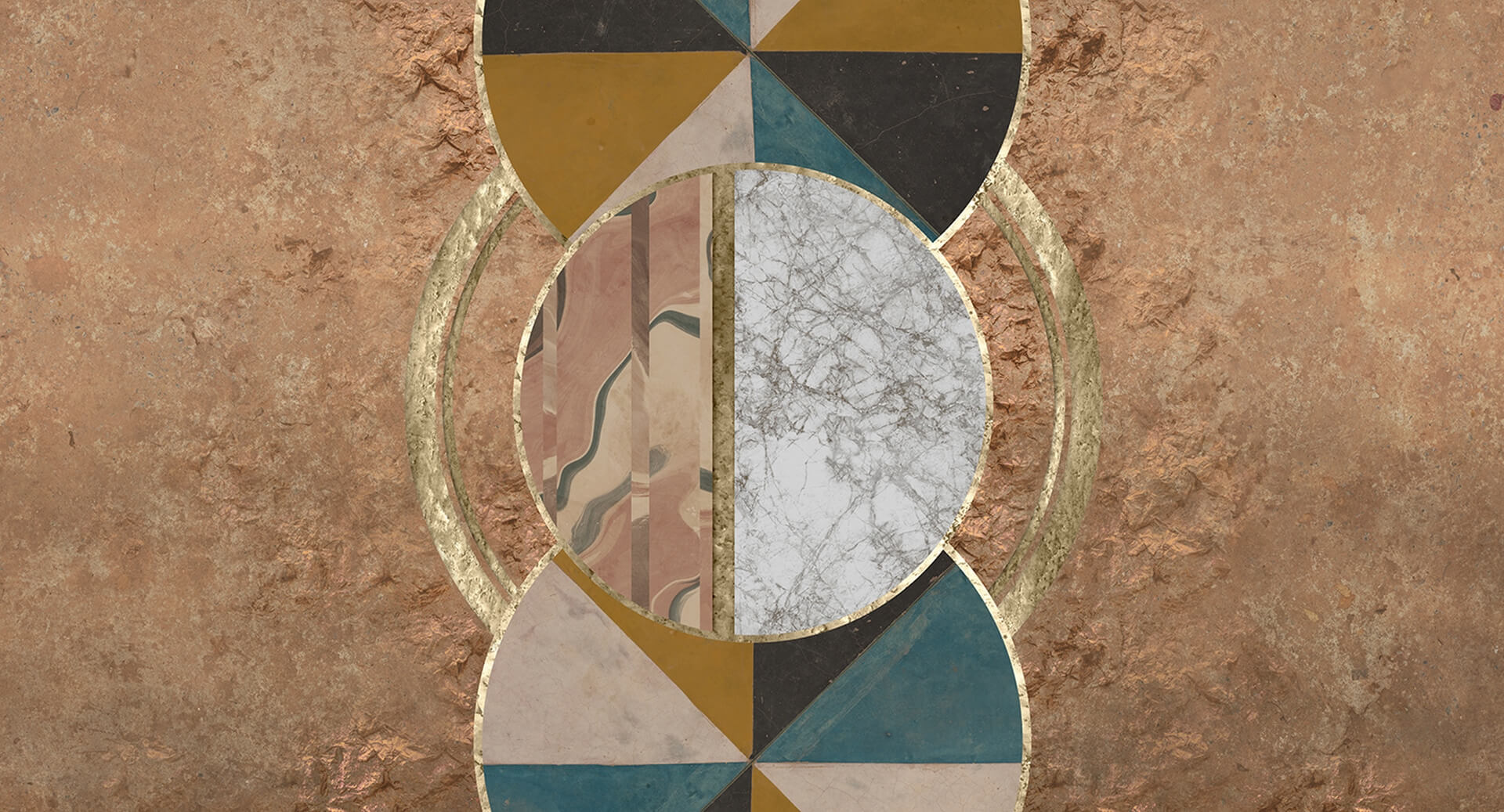 Fototapeta kamień, marmur i geometria Muance MU14058 Sandstone Dusk