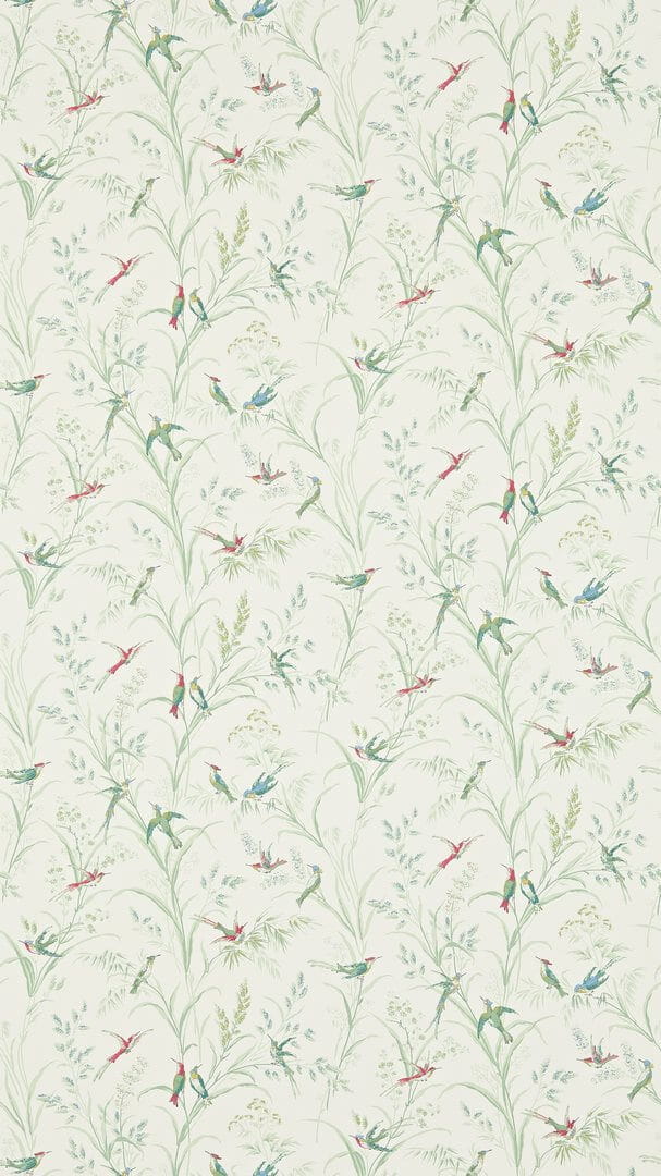 Tapeta kolibry i trawy Sanderson 214081 Tuileries One Sixty