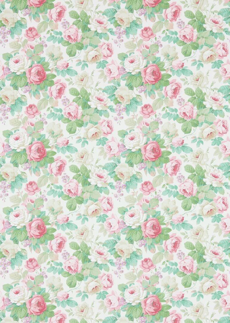 Tapeta bukiety róż Sanderson 214604 Chelsea One Sixty