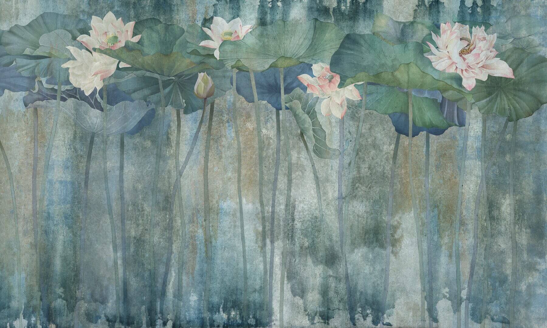 Fototapeta kwiaty lilii wodnej Wonderwall Acqua 35070708