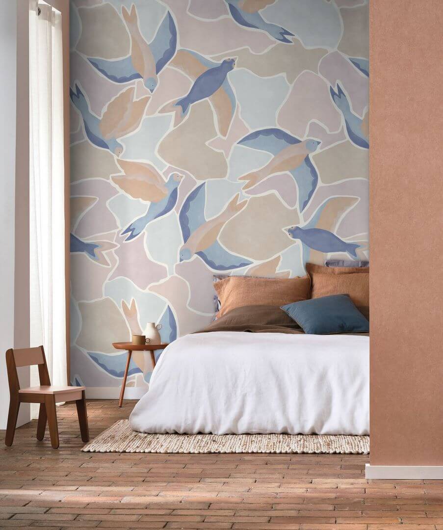Mural ptaki Casadeco WDWS 88996404 L Songerie WonderWalls