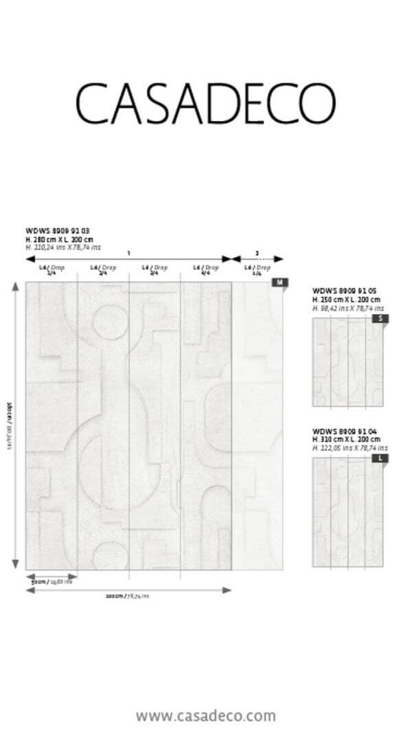 Mural abstrakcyjna geometria Casadeco WDWS 89099105 S Symbolisme WonderWalls