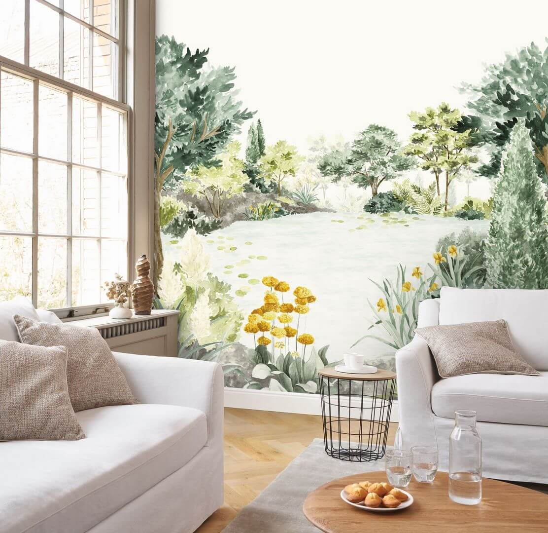 Mural botaniczny krajobraz Casadeco WDWS 89107309 L The Lake WonderWalls