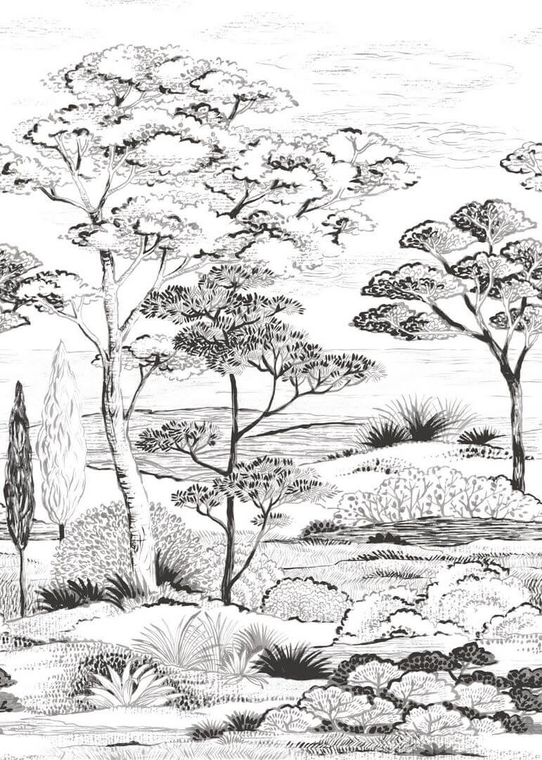 Mural botaniczny krajobraz Casadeco WDWS 89159003 M Piana WonderWalls