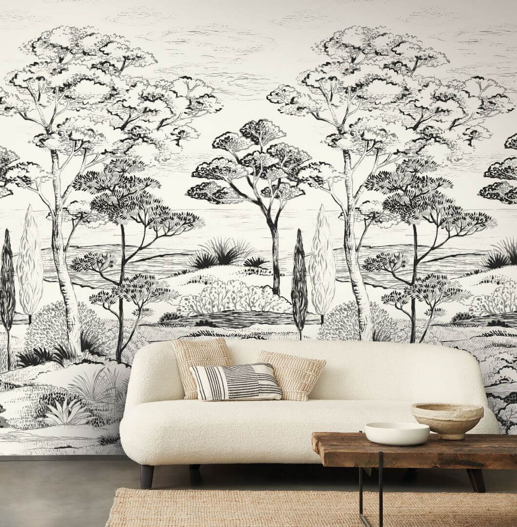 Mural botaniczny krajobraz Casadeco WDWS 89159004 L Piana WonderWalls
