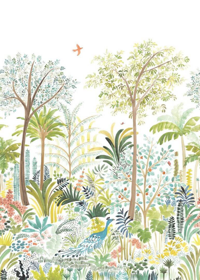 Mural dżungla Casadeco WDWS 89187403 M Funky Tropic WonderWalls