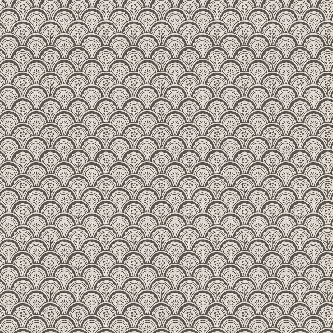 Tapeta łuki i kwiaty Sandberg S10234 Beata Graphite Le Village