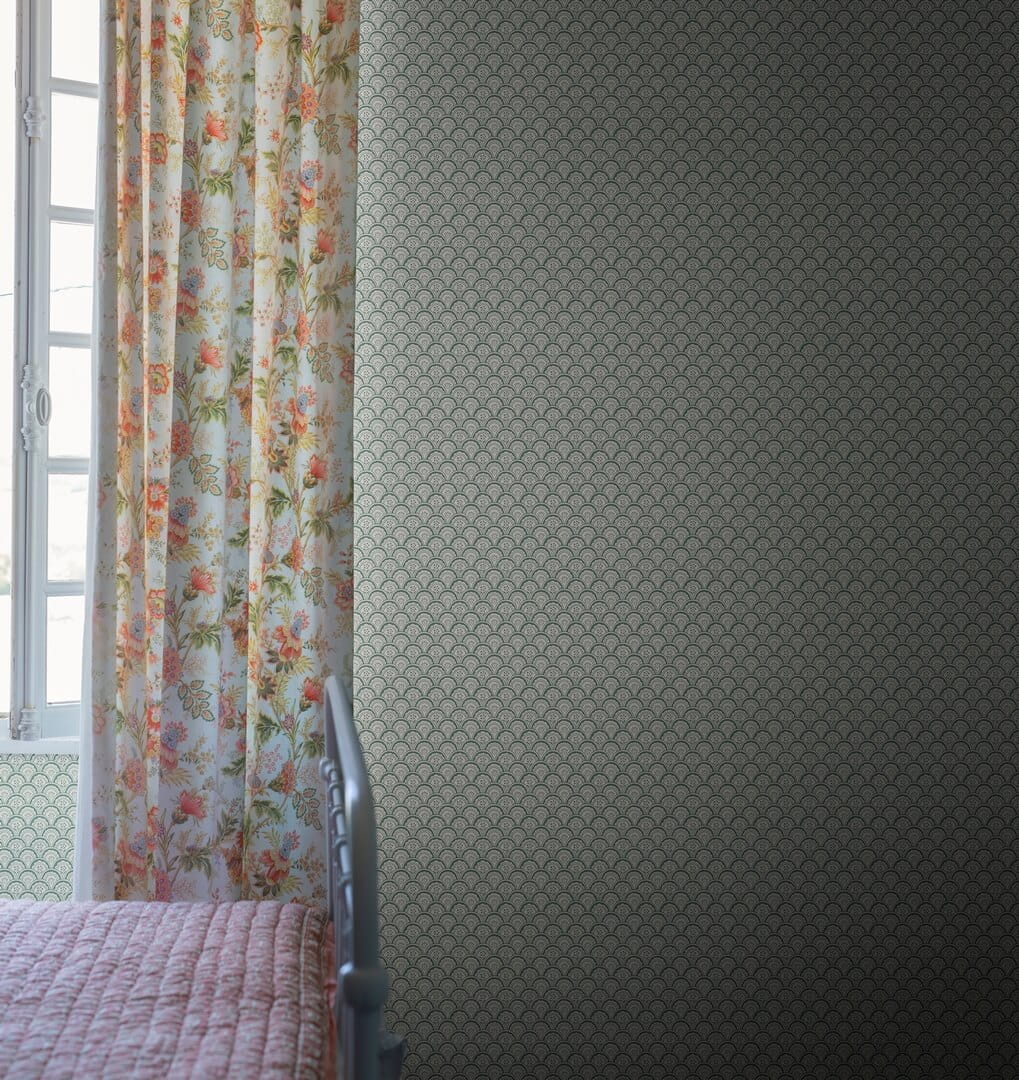 Tapeta łuki i kwiaty Sandberg S10236 Beata Moss Green Le Village