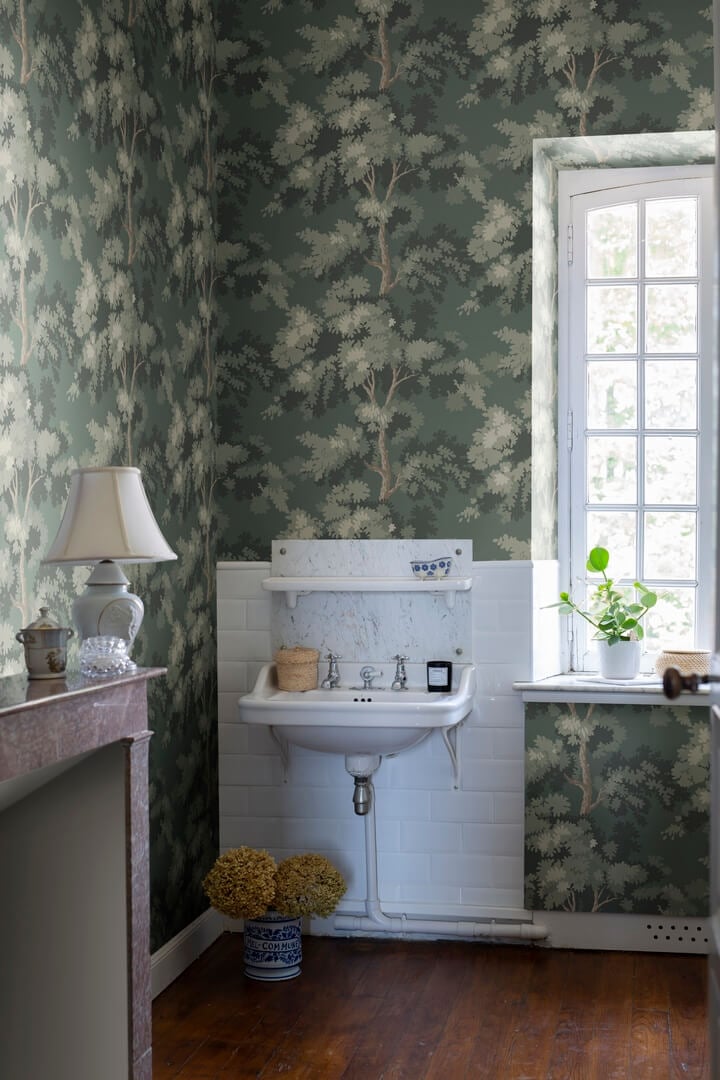 Tapeta drzewa Sandberg S10238 Raphael Moss Green Le Village