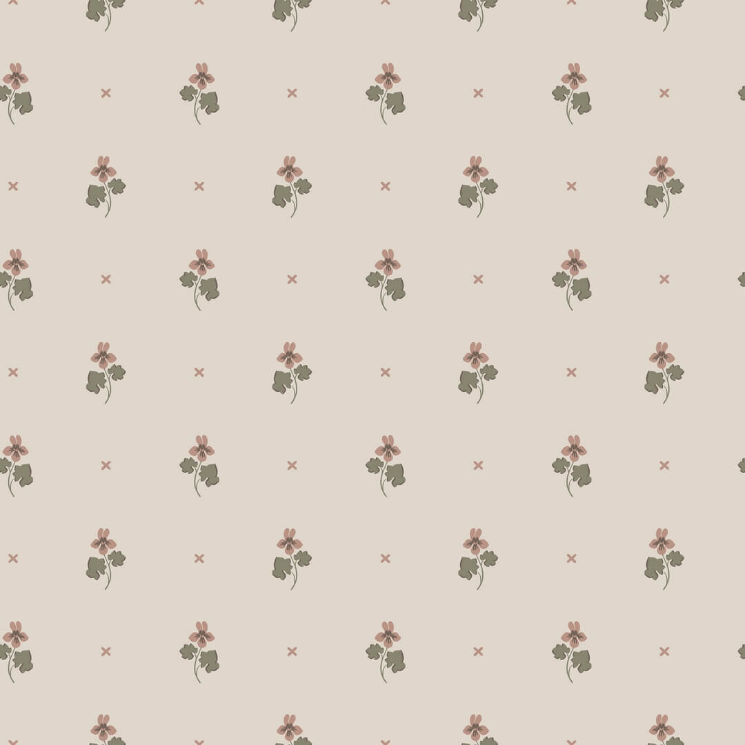 Tapeta drobne kwiatki Sandberg S10268 Mimi Blush Le Village