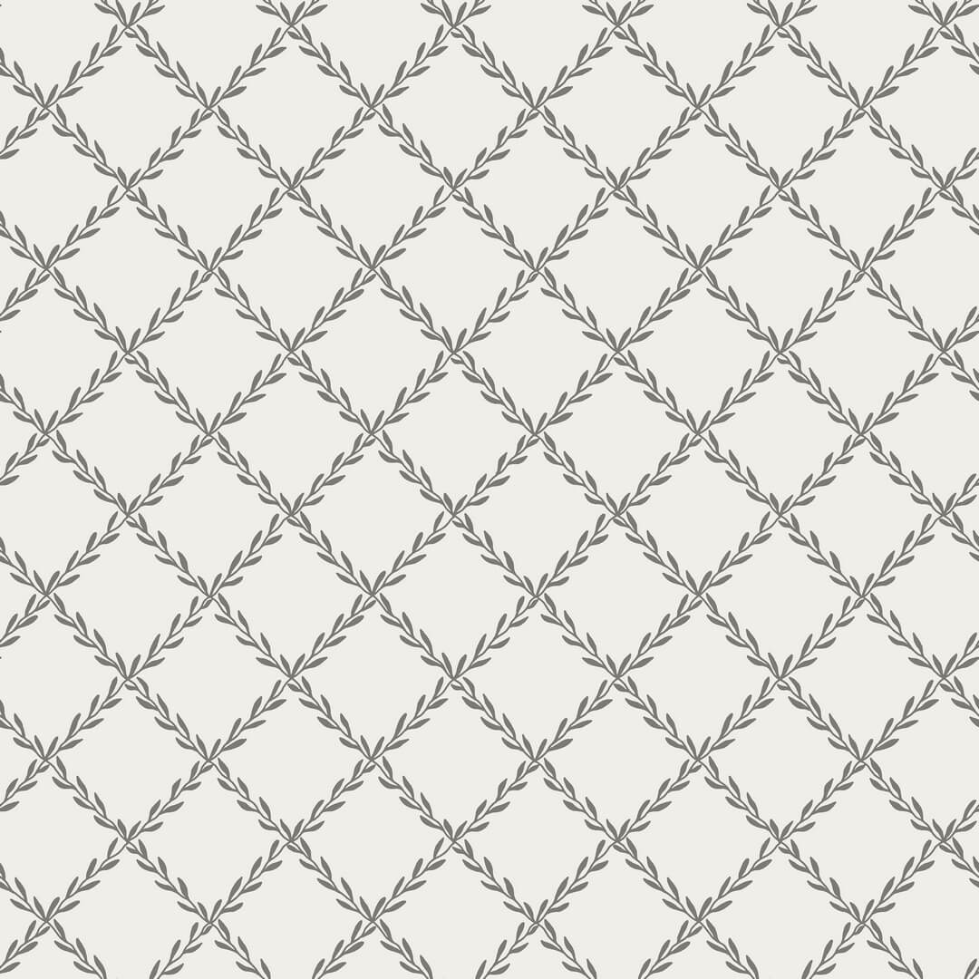 Tapeta roślinny trejaż Sandberg S10306 Trellis Graphite Essentials
