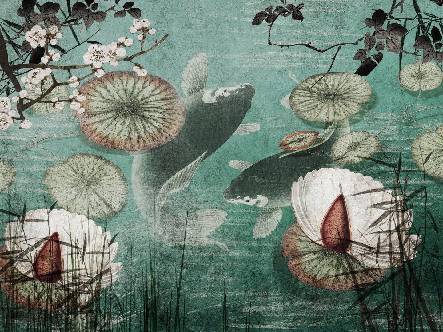 Fototapeta karpie koi WallArt Hanami