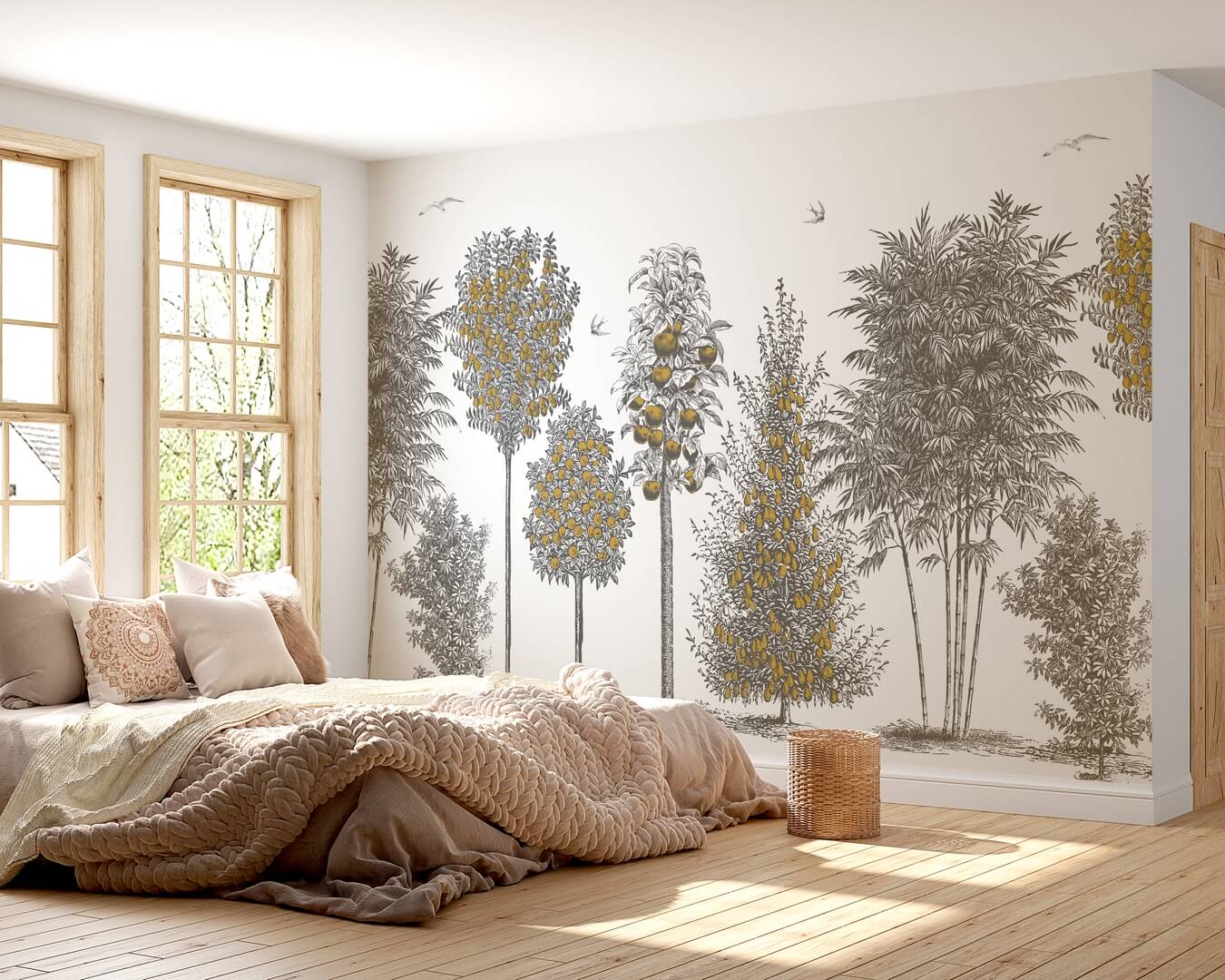 Mural drzewa i owoce PaperMint FRUITIERS Goldrush 1035 Origins