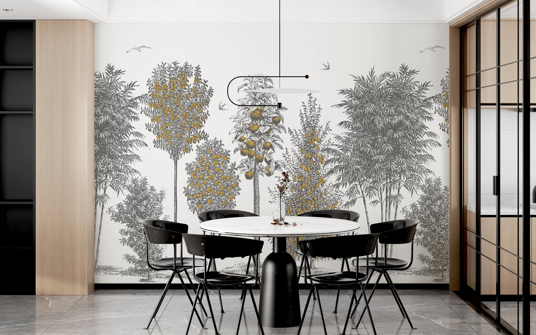 Mural drzewa i owoce PaperMint FRUITIERS Goldrush 1035 Origins