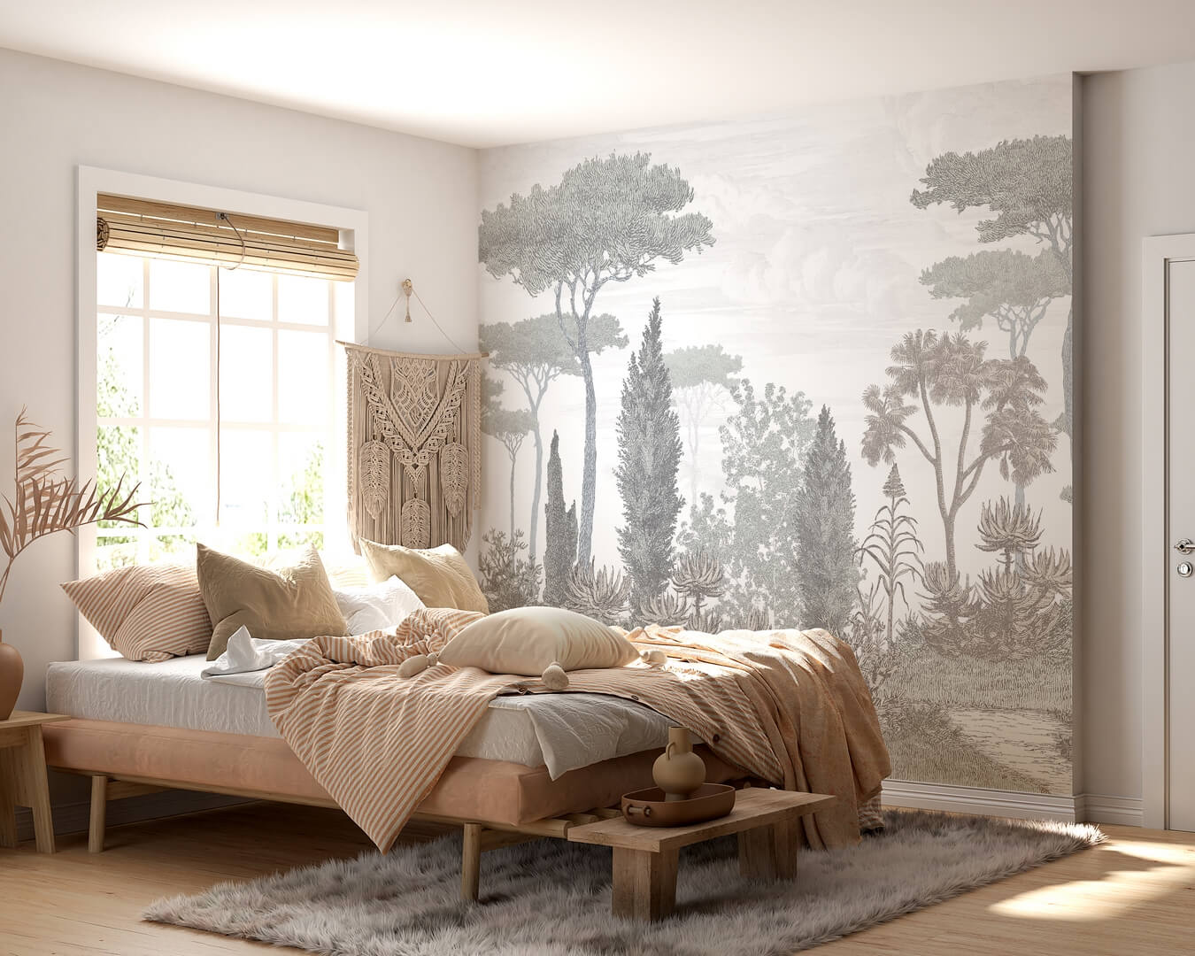 Mural drzewa PaperMint PINEDE Brushwood Grey 1099 Origins