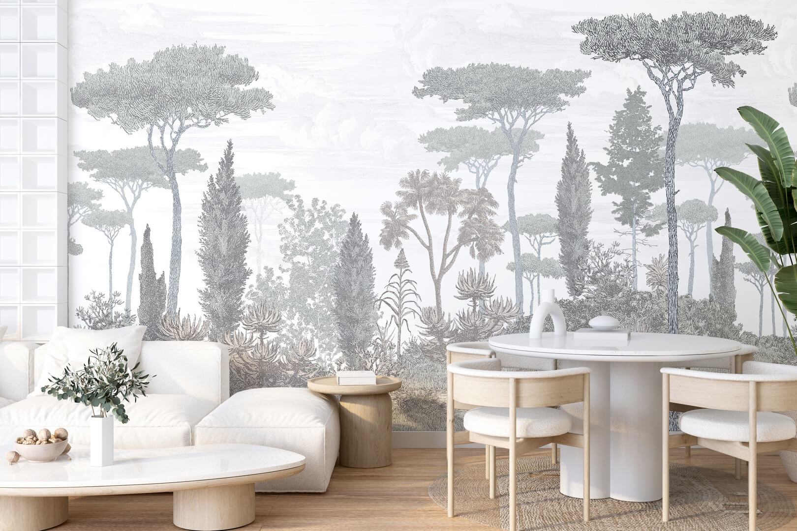 Mural drzewa PaperMint PINEDE Brushwood Grey 1099 Origins