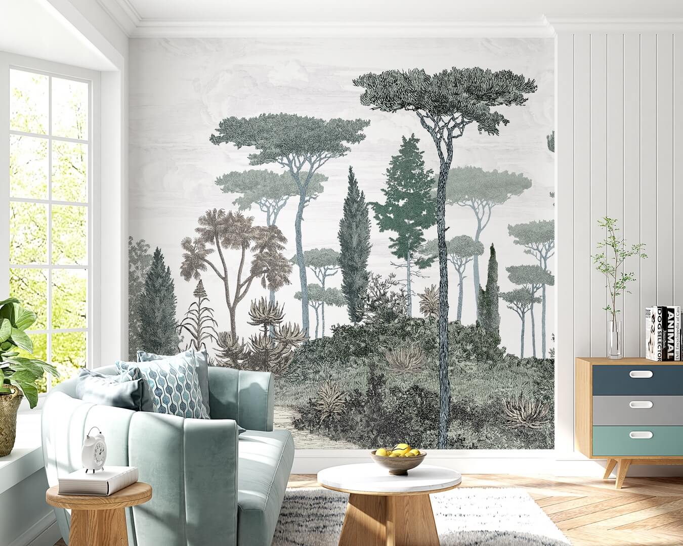 Mural drzewa PaperMint PINEDE Cypress Green 1098 Origins