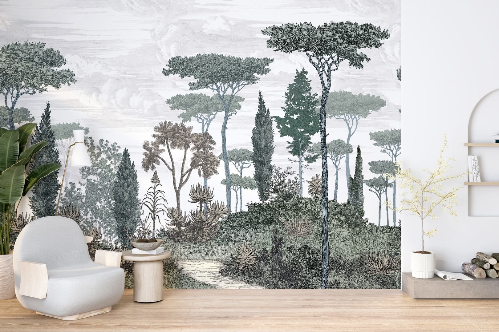 Mural drzewa PaperMint PINEDE Cypress Green 1098 Origins