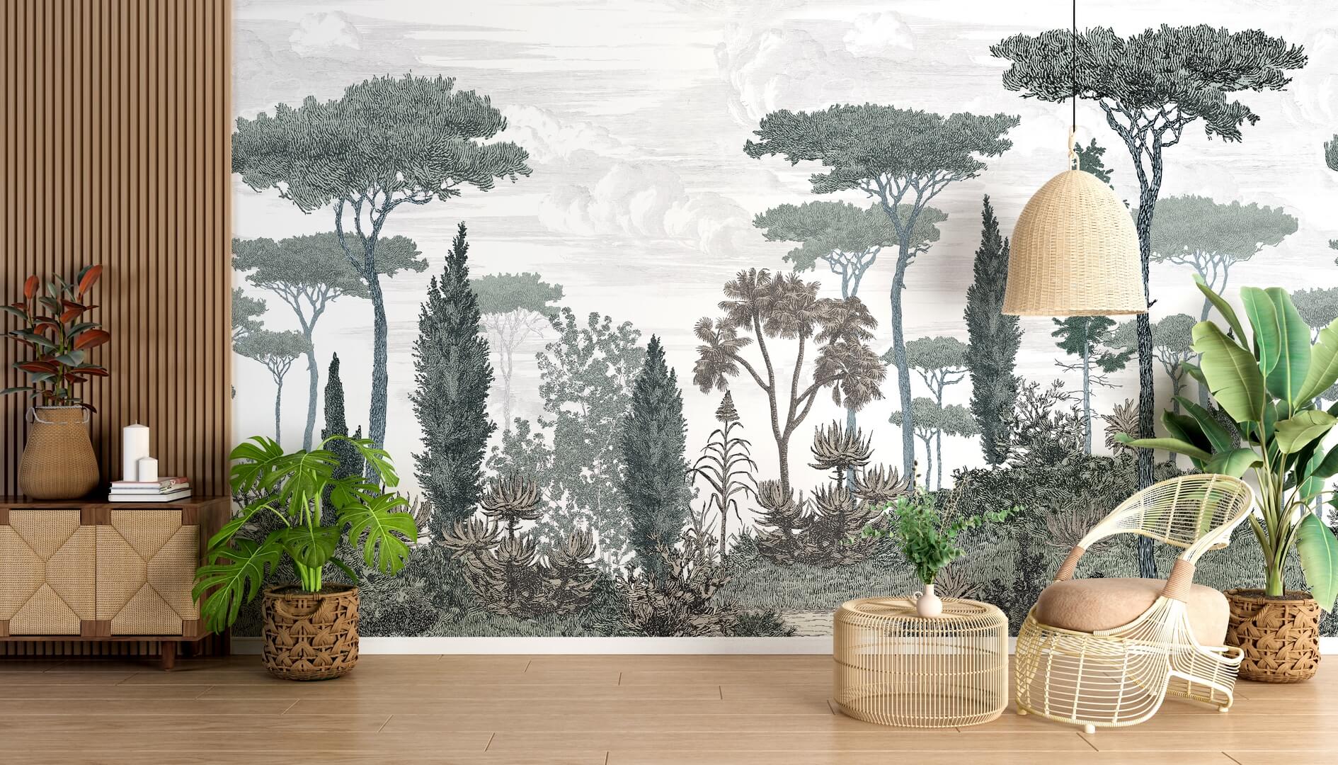 Mural drzewa PaperMint PINEDE Cypress Green 1098 Origins