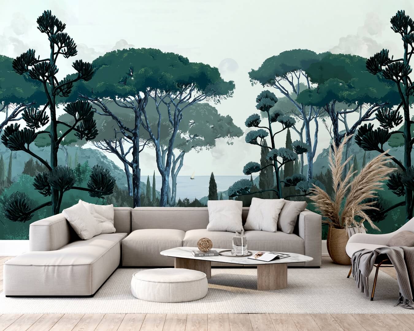 Mural krajobraz Toskanii PaperMint TOSCANE Vert 630 Origins