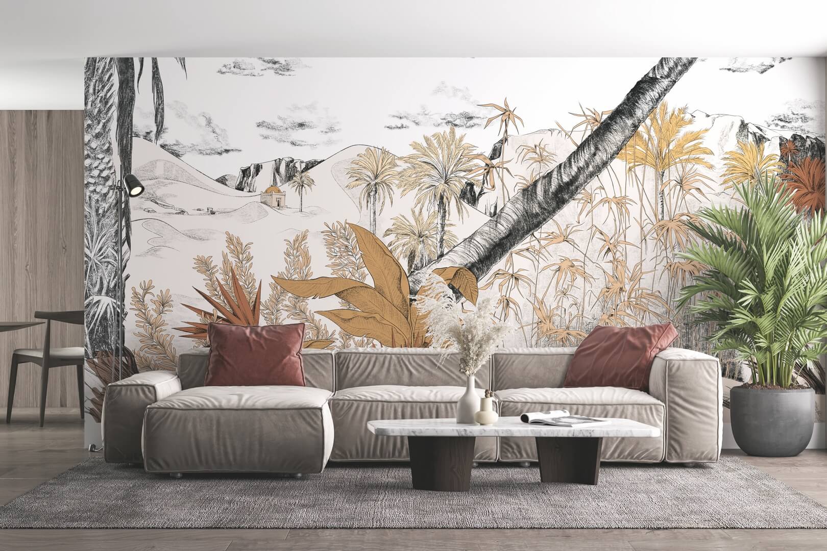 Mural krajobraz wydmowy PaperMint DUNE Beige Sable R028 Les Essentiels