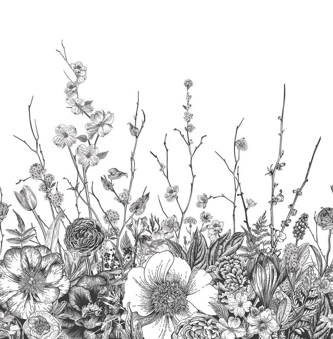 Mural florystyczny PaperMint FLORA Reglisse R021 Les Essentiels