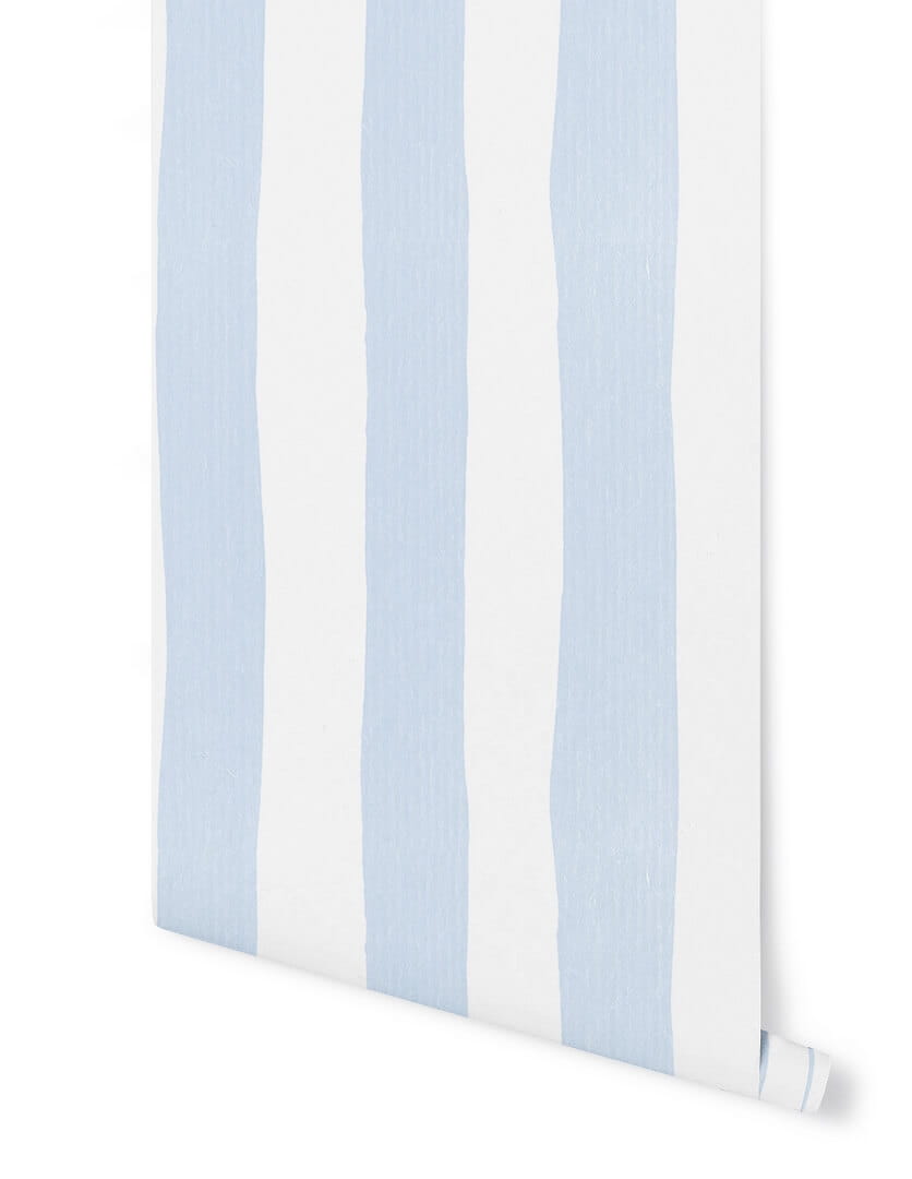 Tapeta pasy Papermint RAYURES Bleu Nuage R050 Classics