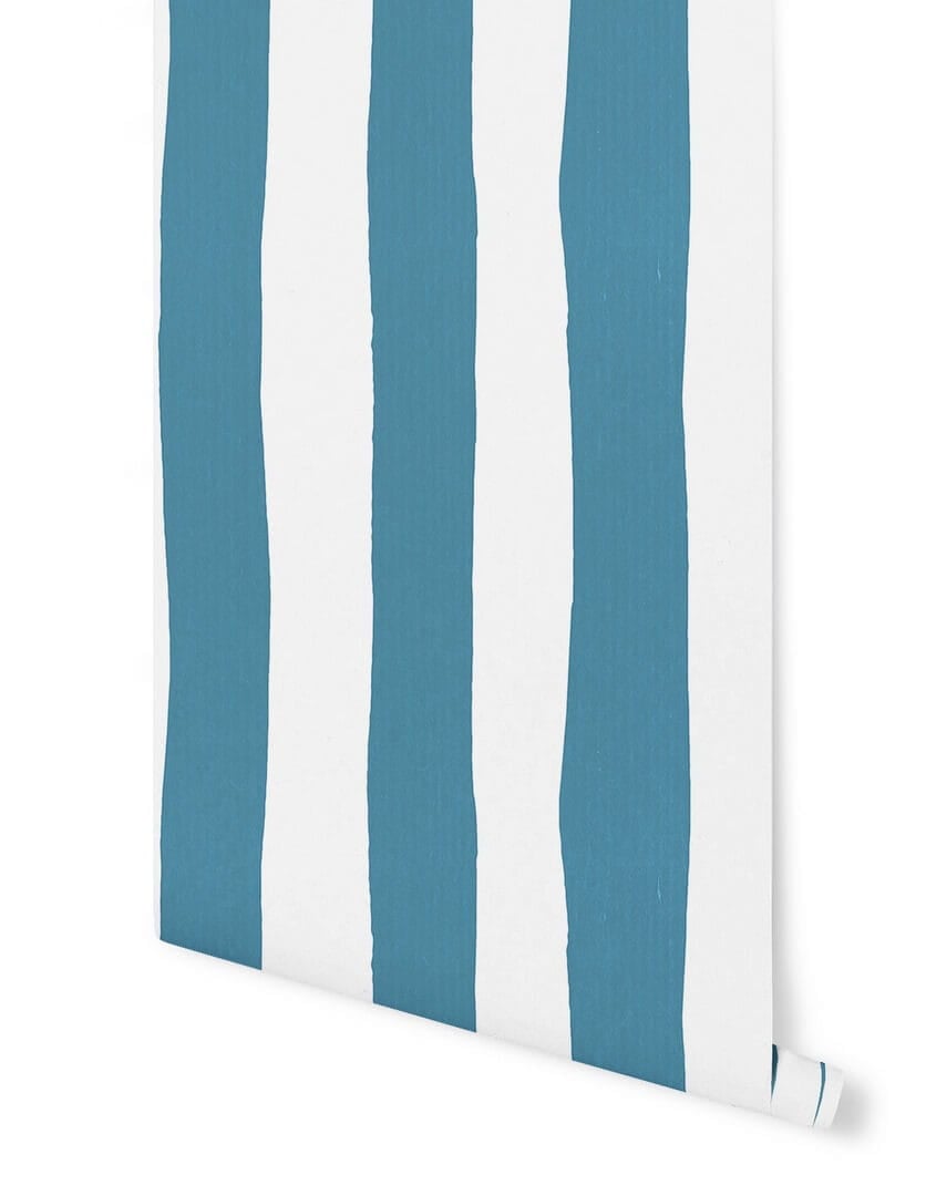 Tapeta pasy Papermint RAYURES Bleu Lagon R049 Classics